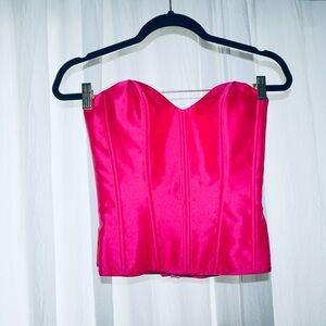 Hot pink corset